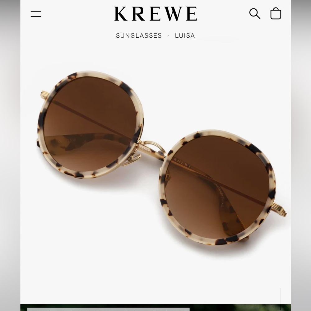 Krewe Luisa Sunglasses.  Never worn!
